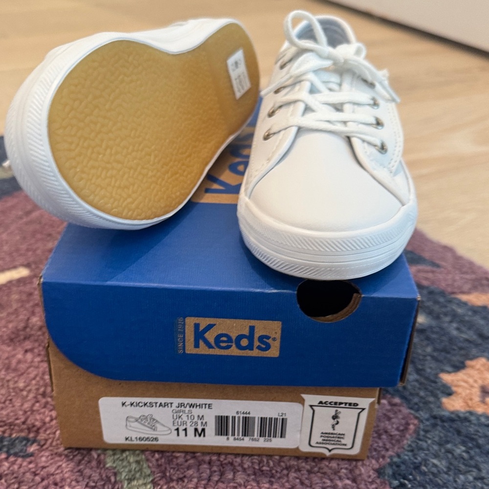 Keds Kids Classic White Sneakers